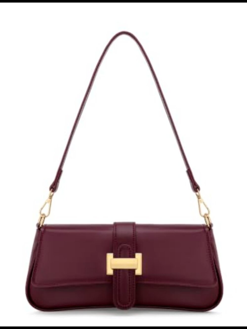 Small Hobo Shoulder Bag PU Leather Mini Retro Clutch Purse with Chain Strap